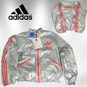 🔺VTG Adidas metallic jacket